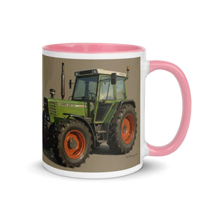 The Tractor Mugs Store Fendt 308 LSA 4WD Oil Painting | Mug with Color Inside Quality Farmers Merch