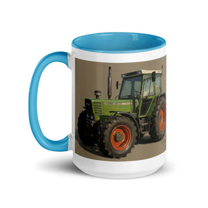 The Tractor Mugs Store Fendt 308 LSA 4WD Oil Painting | Mug with Color Inside Quality Farmers Merch