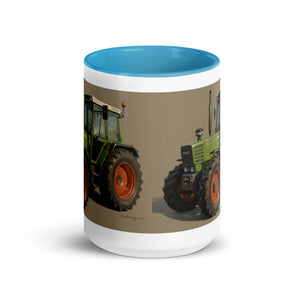 The Tractor Mugs Store Fendt 308 LSA 4WD Oil Painting | Mug with Color Inside Quality Farmers Merch