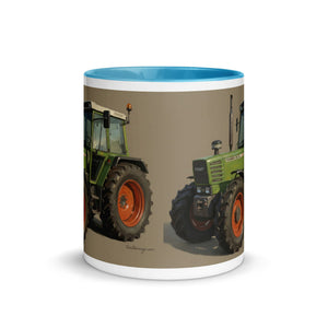 The Tractor Mugs Store Fendt 308 LSA 4WD Oil Painting | Mug with Color Inside Quality Farmers Merch