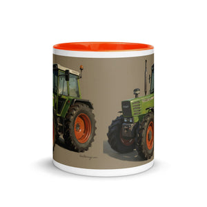 The Tractor Mugs Store Fendt 308 LSA 4WD Oil Painting | Mug with Color Inside Quality Farmers Merch