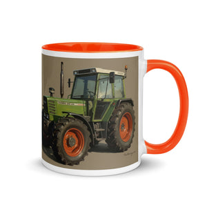 The Tractor Mugs Store Fendt 308 LSA 4WD Oil Painting | Mug with Color Inside Quality Farmers Merch