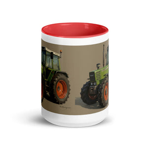 The Tractor Mugs Store Fendt 308 LSA 4WD Oil Painting | Mug with Color Inside Quality Farmers Merch