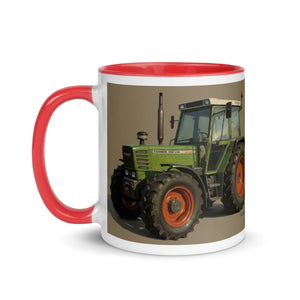 The Tractor Mugs Store Fendt 308 LSA 4WD Oil Painting | Mug with Color Inside Quality Farmers Merch