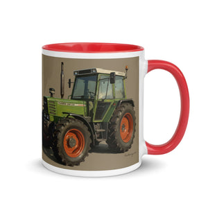 The Tractor Mugs Store Fendt 308 LSA 4WD Oil Painting | Mug with Color Inside Quality Farmers Merch