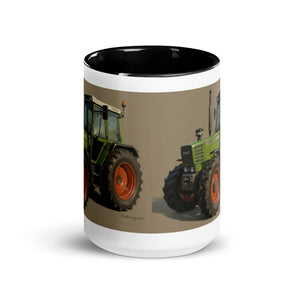 The Tractor Mugs Store Fendt 308 LSA 4WD Oil Painting | Mug with Color Inside Quality Farmers Merch