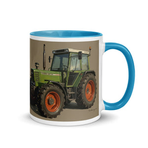 The Tractor Mugs Store Fendt 308 LSA 4WD Oil Painting | Mug with Color Inside Quality Farmers Merch