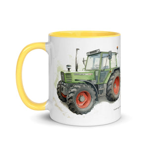 The Tractor Mugs Store Fendt 308 LSA 4WD Watercolor | Mug with Color Inside Quality Farmers Merch