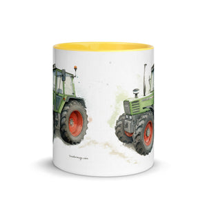 The Tractor Mugs Store Fendt 308 LSA 4WD Watercolor | Mug with Color Inside Quality Farmers Merch