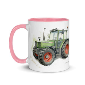 The Tractor Mugs Store Fendt 308 LSA 4WD Watercolor | Mug with Color Inside Quality Farmers Merch