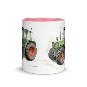 The Tractor Mugs Store Fendt 308 LSA 4WD Watercolor | Mug with Color Inside Quality Farmers Merch