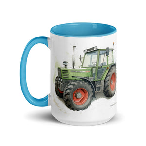 The Tractor Mugs Store Fendt 308 LSA 4WD Watercolor | Mug with Color Inside Quality Farmers Merch
