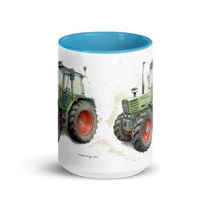 The Tractor Mugs Store Fendt 308 LSA 4WD Watercolor | Mug with Color Inside Quality Farmers Merch