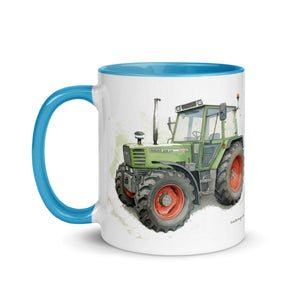 The Tractor Mugs Store Fendt 308 LSA 4WD Watercolor | Mug with Color Inside Quality Farmers Merch