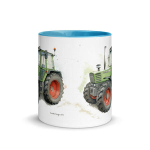 The Tractor Mugs Store Fendt 308 LSA 4WD Watercolor | Mug with Color Inside Quality Farmers Merch