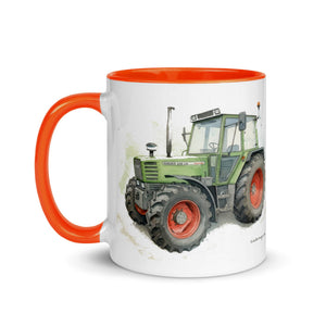 The Tractor Mugs Store Fendt 308 LSA 4WD Watercolor | Mug with Color Inside Quality Farmers Merch