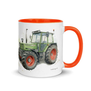 The Tractor Mugs Store Fendt 308 LSA 4WD Watercolor | Mug with Color Inside Quality Farmers Merch