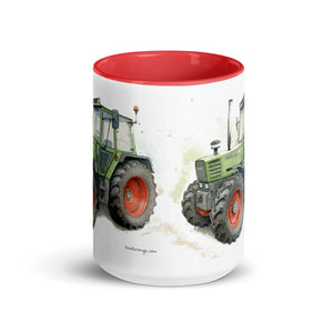The Tractor Mugs Store Fendt 308 LSA 4WD Watercolor | Mug with Color Inside Quality Farmers Merch
