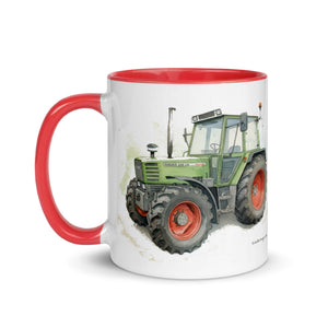 The Tractor Mugs Store Fendt 308 LSA 4WD Watercolor | Mug with Color Inside Quality Farmers Merch