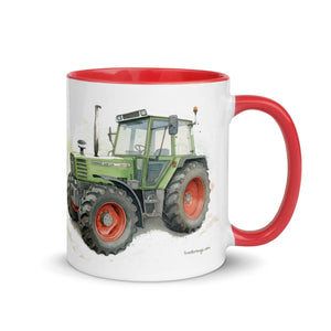 The Tractor Mugs Store Fendt 308 LSA 4WD Watercolor | Mug with Color Inside Quality Farmers Merch