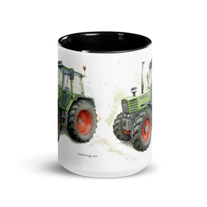 The Tractor Mugs Store Fendt 308 LSA 4WD Watercolor | Mug with Color Inside Quality Farmers Merch