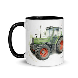 The Tractor Mugs Store Fendt 308 LSA 4WD Watercolor | Mug with Color Inside Quality Farmers Merch