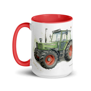The Tractor Mugs Store Fendt 308 LSA 4WD Watercolor | Mug with Color Inside Quality Farmers Merch