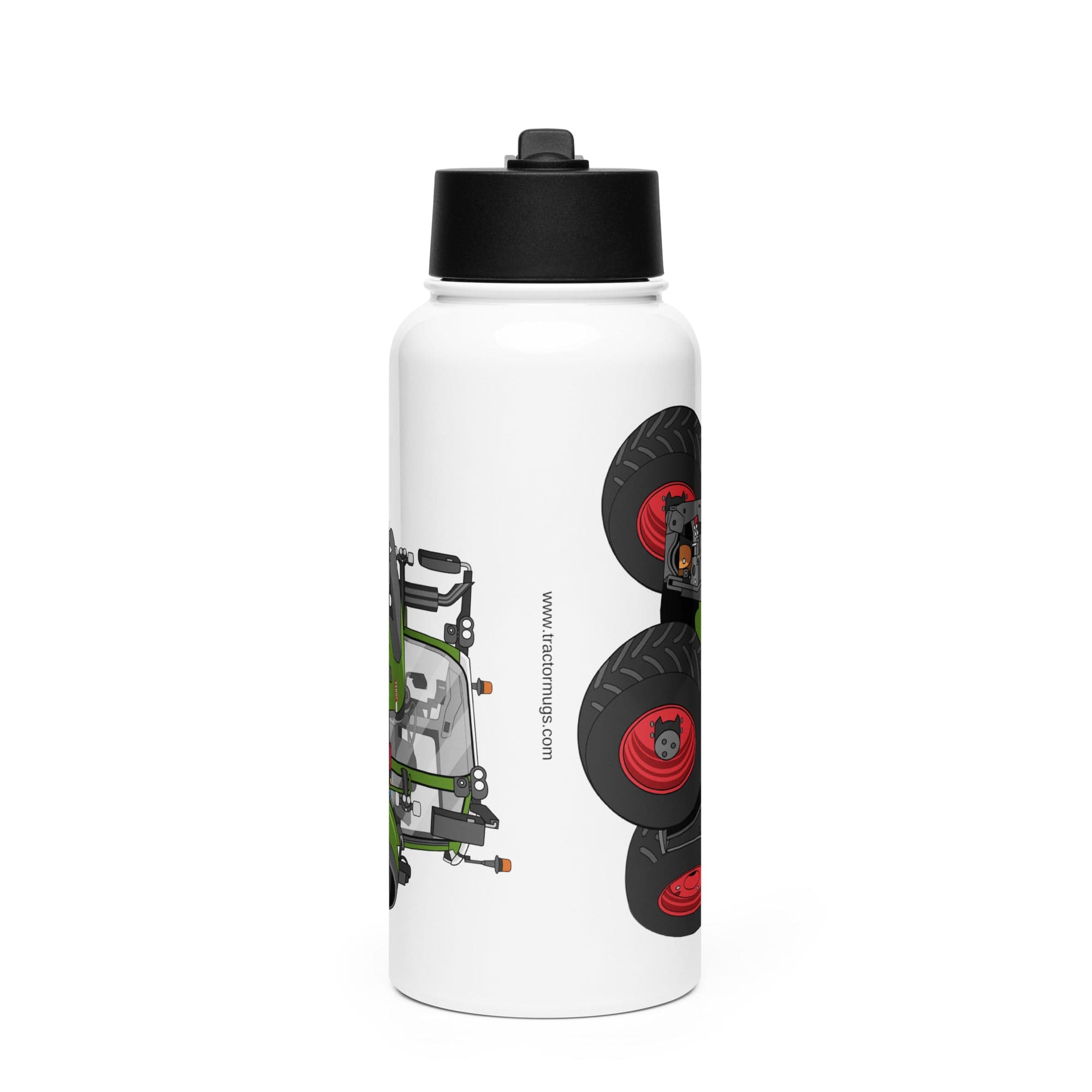 The Tractor Mugs Store Fendt 620 Vario | Stainless steel water bottle with a straw lid Quality Farmers Merch