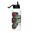 The Tractor Mugs Store Fendt 820 VArio TMS | Stainless steel water bottle with a straw lid Quality Farmers Merch