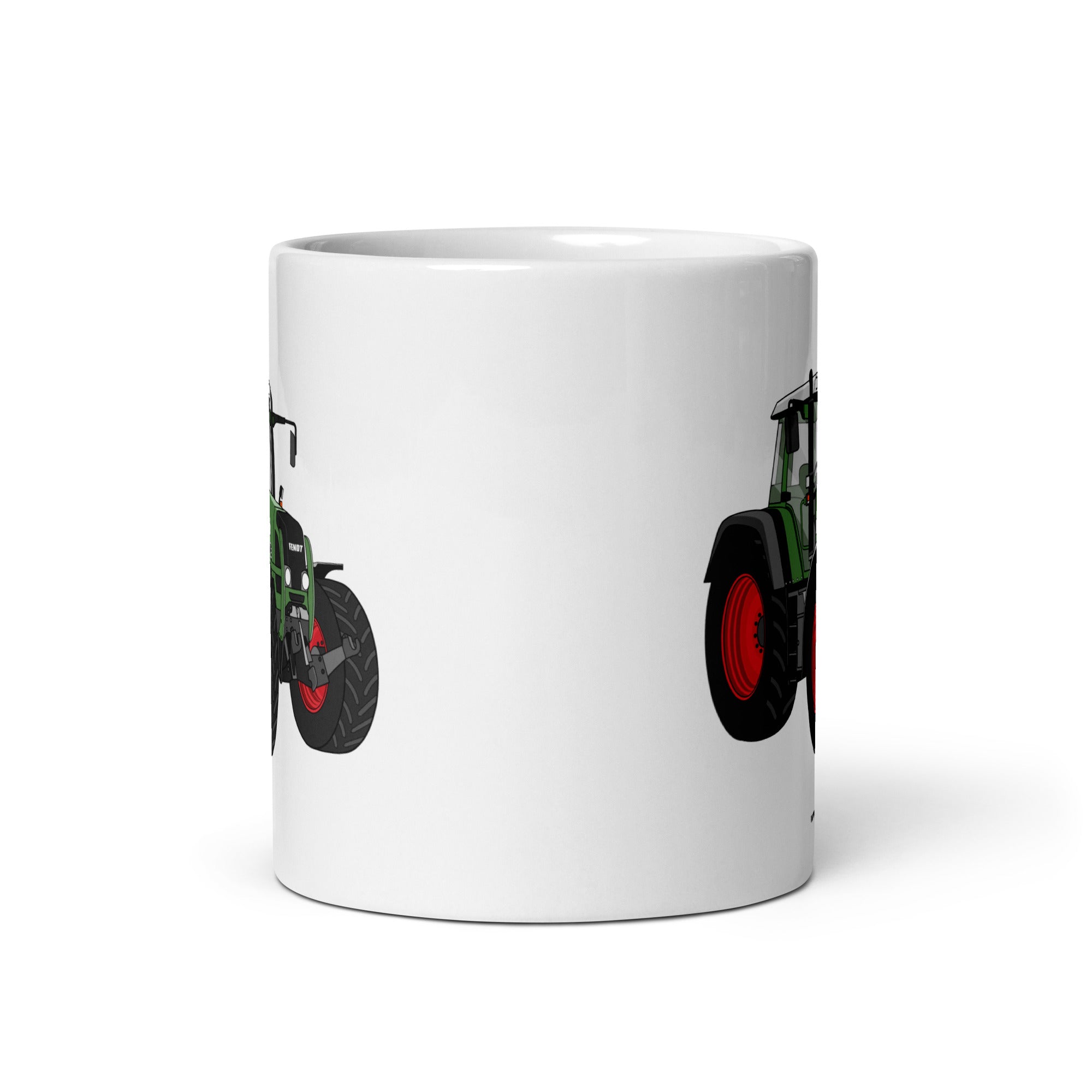 The Tractor Mugs Store Fendt 820 VArio TMS | White glossy mug Quality Farmers Merch