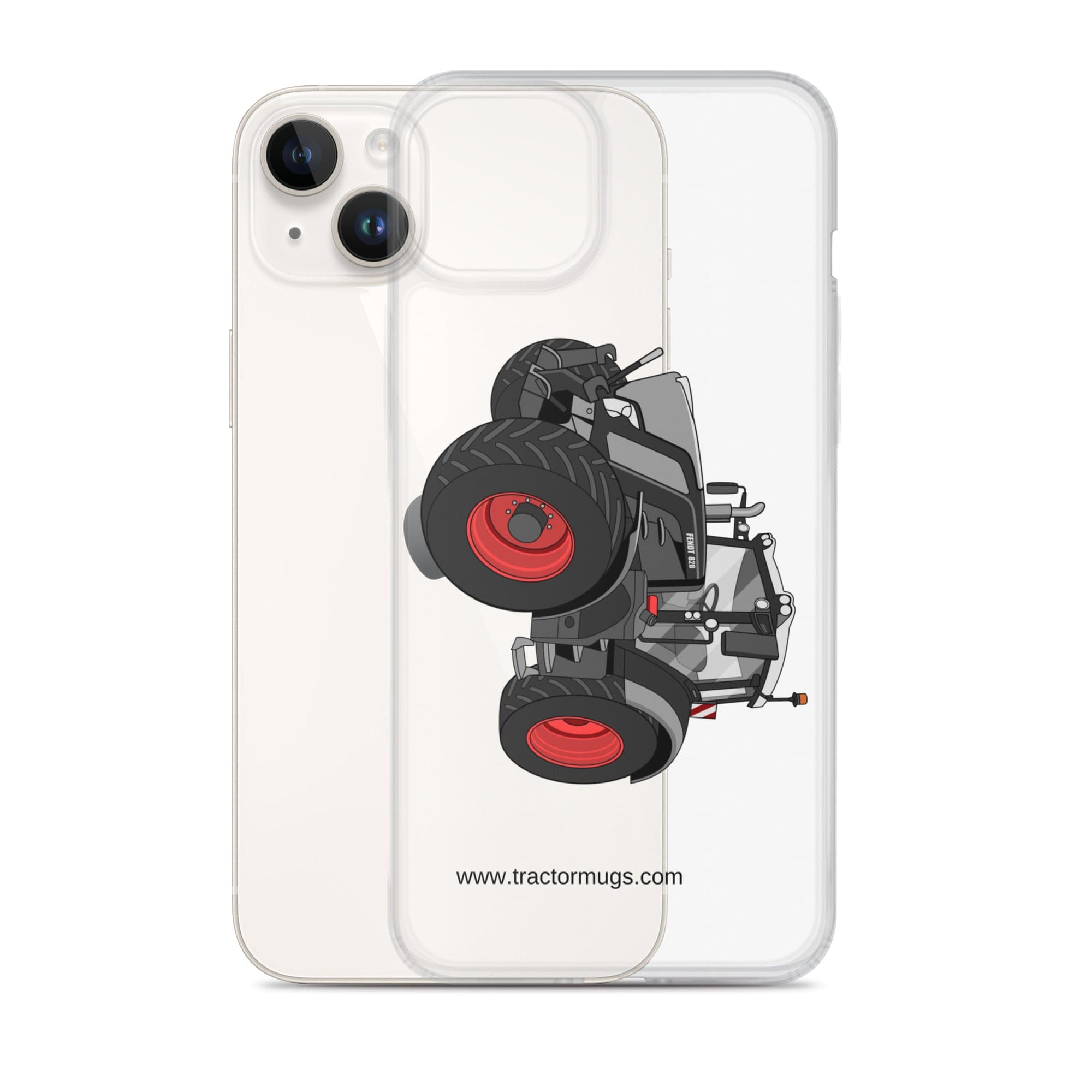 The Tractor Mugs Store Fendt 828 Profi Black Beauty | Clear Case for iPhone® Quality Farmers Merch