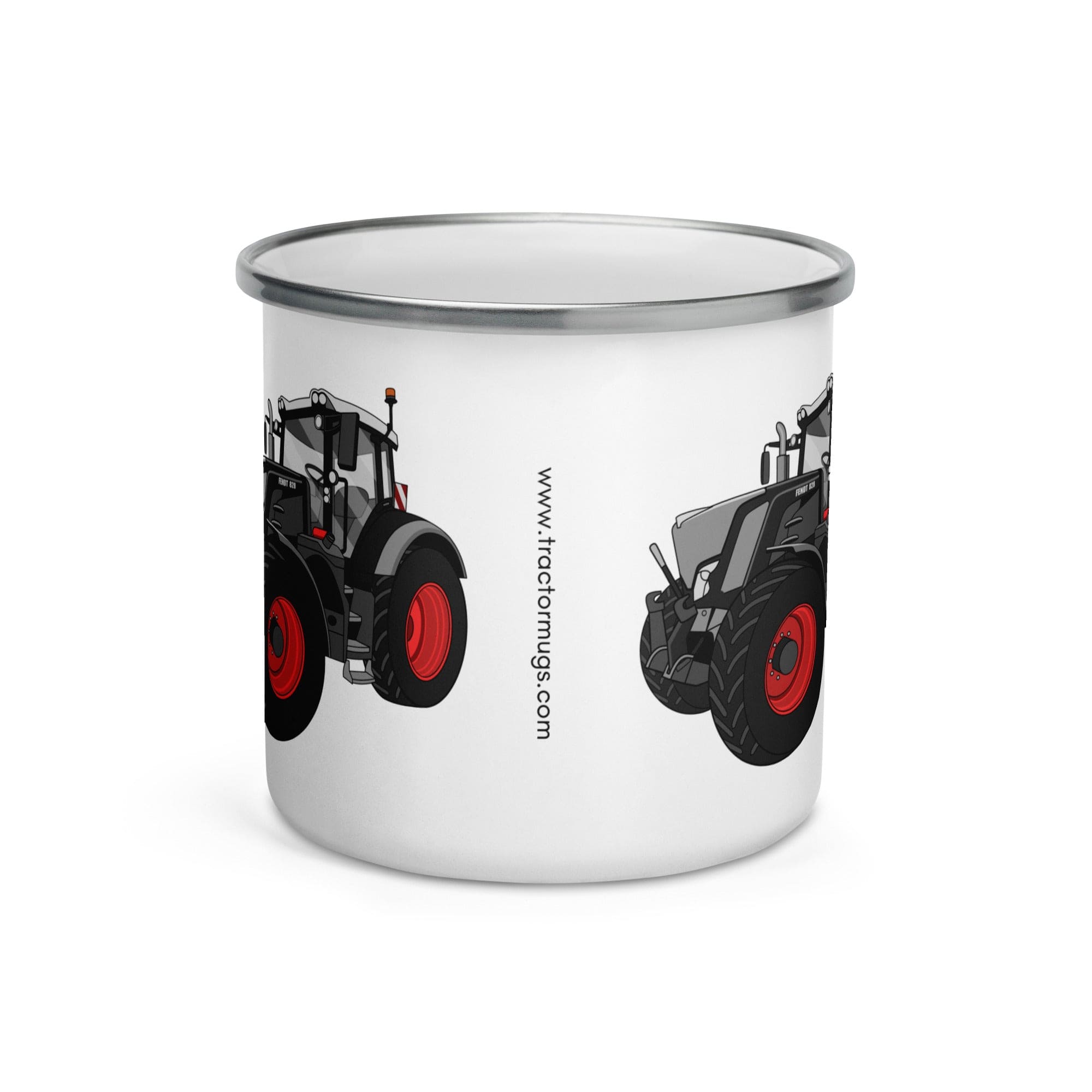 The Tractor Mugs Store Fendt 828 Profi Black Beauty | Enamel Mug Quality Farmers Merch