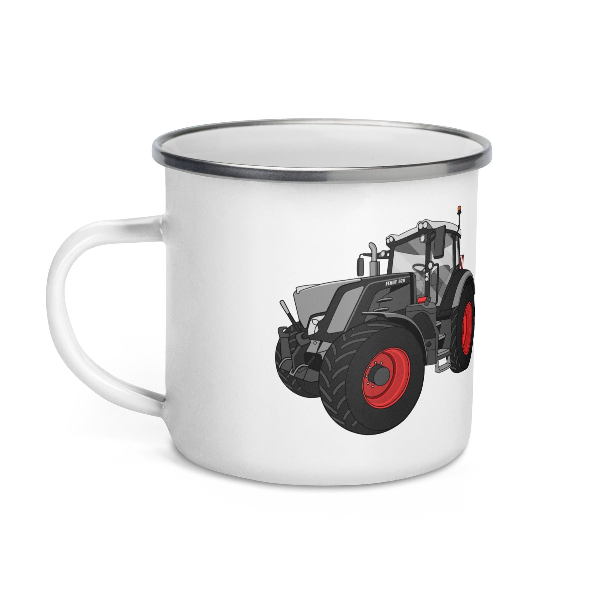 The Tractor Mugs Store Fendt 828 Profi Black Beauty | Enamel Mug Quality Farmers Merch