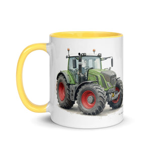 The Tractor Mugs Store Fendt 930 Vario S4 Watercolor | Mug with Color Inside Quality Farmers Merch