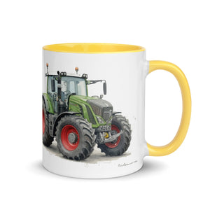 The Tractor Mugs Store Fendt 930 Vario S4 Watercolor | Mug with Color Inside Quality Farmers Merch