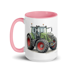 The Tractor Mugs Store Fendt 930 Vario S4 Watercolor | Mug with Color Inside Quality Farmers Merch