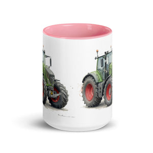 The Tractor Mugs Store Fendt 930 Vario S4 Watercolor | Mug with Color Inside Quality Farmers Merch
