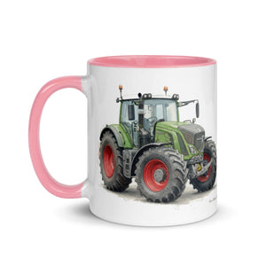 The Tractor Mugs Store Fendt 930 Vario S4 Watercolor | Mug with Color Inside Quality Farmers Merch