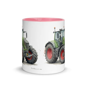 The Tractor Mugs Store Fendt 930 Vario S4 Watercolor | Mug with Color Inside Quality Farmers Merch