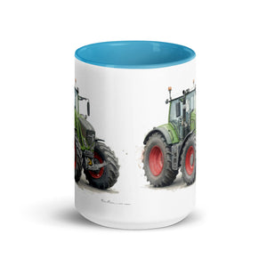 The Tractor Mugs Store Fendt 930 Vario S4 Watercolor | Mug with Color Inside Quality Farmers Merch