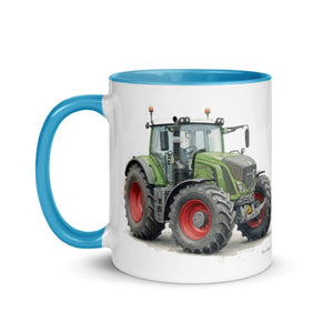 The Tractor Mugs Store Fendt 930 Vario S4 Watercolor | Mug with Color Inside Quality Farmers Merch