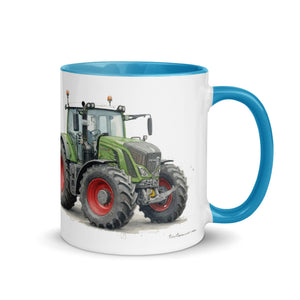 The Tractor Mugs Store Fendt 930 Vario S4 Watercolor | Mug with Color Inside Quality Farmers Merch