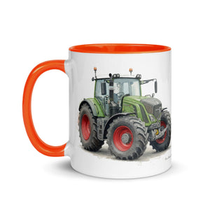 The Tractor Mugs Store Fendt 930 Vario S4 Watercolor | Mug with Color Inside Quality Farmers Merch