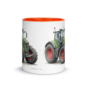 The Tractor Mugs Store Fendt 930 Vario S4 Watercolor | Mug with Color Inside Quality Farmers Merch