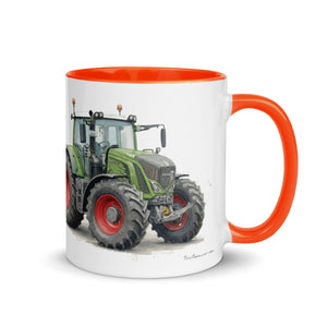The Tractor Mugs Store Fendt 930 Vario S4 Watercolor | Mug with Color Inside Quality Farmers Merch