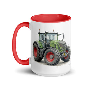 The Tractor Mugs Store Fendt 930 Vario S4 Watercolor | Mug with Color Inside Quality Farmers Merch