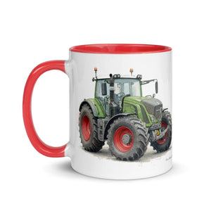 The Tractor Mugs Store Fendt 930 Vario S4 Watercolor | Mug with Color Inside Quality Farmers Merch