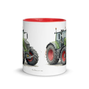 The Tractor Mugs Store Fendt 930 Vario S4 Watercolor | Mug with Color Inside Quality Farmers Merch