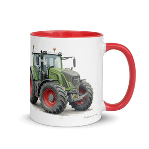 The Tractor Mugs Store Fendt 930 Vario S4 Watercolor | Mug with Color Inside Quality Farmers Merch