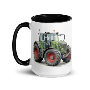 The Tractor Mugs Store Fendt 930 Vario S4 Watercolor | Mug with Color Inside Quality Farmers Merch